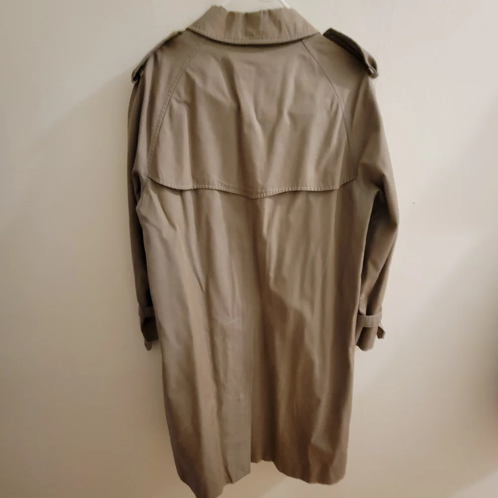 Men's Beige Trench Coat - Picture 2 of 8